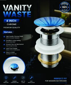 Vanity Waste 4'' Chrome